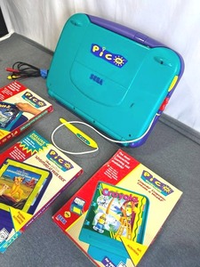 lot 27 image: PICO SEGA Learning Console System (Model MK-49002) w Games (No Power Supply)