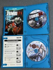 lot 68 image: Nintendo Wii U Game Lot - Bayoneta and Zombi U
