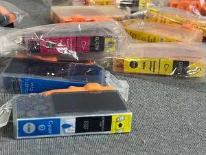 lot 82 image: Lot of 26 NewSealed Canon Compatible Ink Cartridges - CLI-221CCLI-221BKCLI-221MCLI-221YC221C008 B
