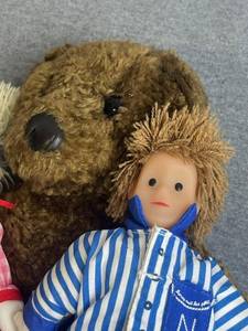 lot 85 image: RARE 12 Plush Doudou Teddy Bear Bonne Nuit Les Petit Claude Laydu (1994, Masport)