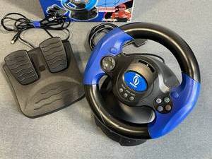 lot 114 image: V-Thunder PS1 PS2 Racing Wheel endorsed by Dale Earnhardt, Jr. in Excellent Condition