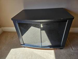 lot 46 image: Rugged Black Entertainment Console