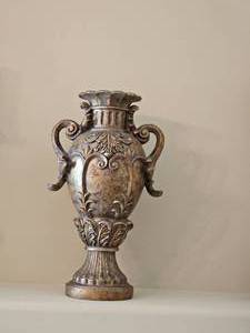 lot 39 image: Tuscan Dcor Candleholders & Footed Urn