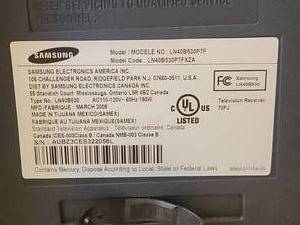 lot 34 image: Samsung LN40B530 40 1080p LCD TV