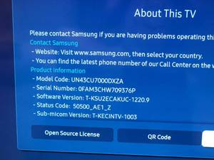 lot 35 image: Samsung 43 Class CU7000D Crystal UHD 4K Smart TV