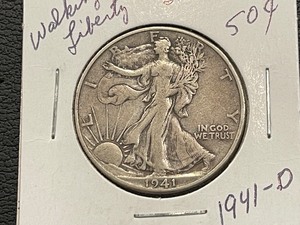 1941-D Walking Liberty Half Dollar