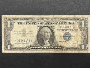 1957 A $1 Dollar Silver Certificate Star Note