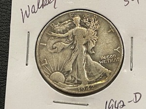 1942-D Walking Liberty Half Dollar