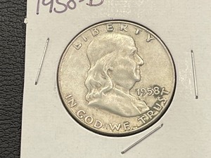 1958-D Franklin Half Dollar