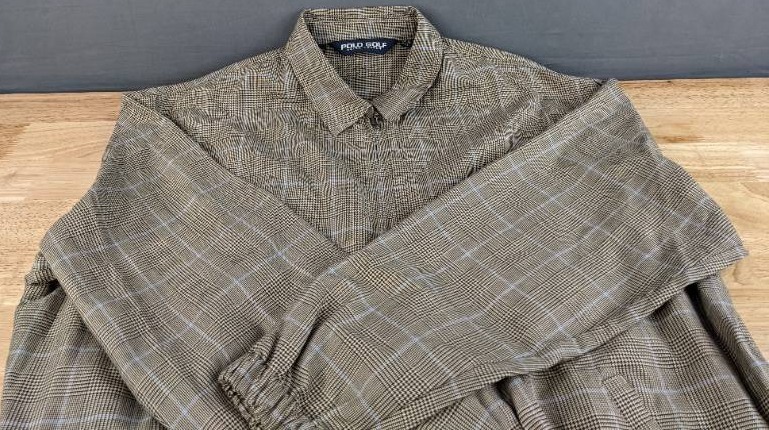 lot 52A image: Mens Ralph Lauren Polo Golf Button Up Shirt Size XL F