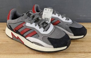 lot 22 image: Brand New Adidas Tresc Run Shoes Mens Size 8.5 Sneakers Gray Red Black N