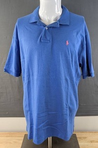 lot 153J image: Polo Ralph Lauren Blue Mens Size Large Polo Shirt N