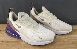 lot 16 image: Brand New Nike Air Max 270 Shoes Womens Size 6 Sneakers White & Purple N