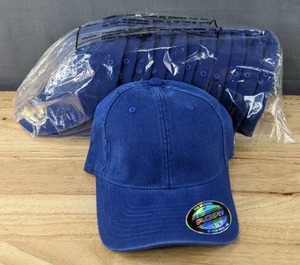 lot 386 image: 48 Brand New Yupoong Flexifit Royal Blue Hats SmallMedium A