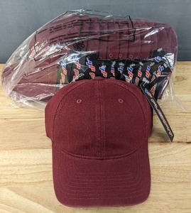lot 108A image: 54 Brand New Yupoong Flexifit Maroon Hats SmallMedium A