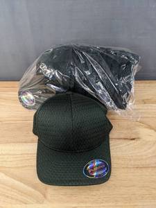lot 379 image: 48 Brand New Hats Yupoong Flexfit OSFM Spruce Green Hats A