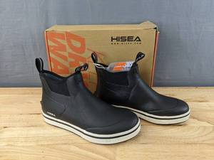 lot 141A image: New Hisea Ankle Deck Boots Mens Size 11 - Black L