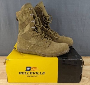 lot 130B image: New Belleville TR105 Military Boots Mens Size 9.5 L