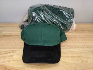 lot 61A image: 12 Brand New Advantage Series Ltd. SpruceBlack Hats OSFM A