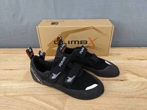 lot 164A image: Brand New Black Climb X Rave Phantom Climbing Shoes Mens Size 9, Womens Size 10 L