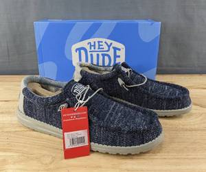 lot 1 image: Brand New Hey Dude Wally Sox Moonlit Ocean Shoes Mens 10 L