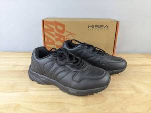 lot 167A image: New Hisea Black Non Slip Food Service Shoes, Womens Size 8 L
