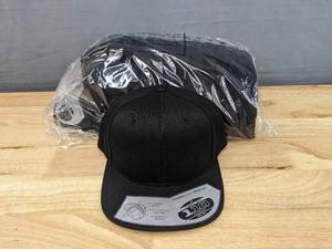 lot 8 image: 48 Brand New Black Yupoong Flexfit Tech Snap Back Hats A