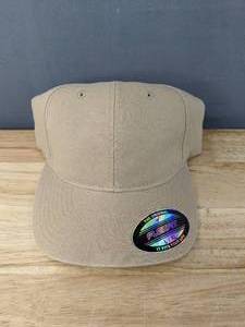 lot 72A image: 15 Brand New Yupoong Khaki Hats Flexfit LargeXL A