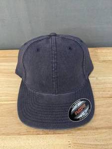 lot 62A image: 24 Brand New Yupoong FlexFit Hats Navy Blue Size L-XXL A