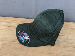 lot 344F image: 17 Brand New Yupoong FlexFit Spruce Green Hats OSFM A