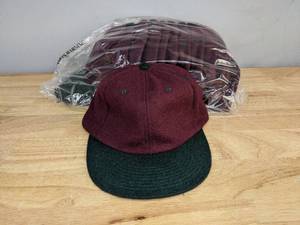 lot 320A image: 60 Brand New Spruce & Maroon Yupoong Hats OSFM Slide Back A