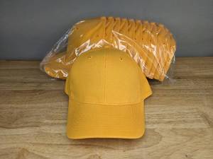 lot 310 image: 48 Brand New Advantage Series Ltd. Gold Hats OSFM A