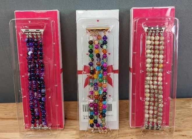 lot 69B image: 20 Brand New Blingbrione Beaded Bracelets Compatible with Apple Watch Band 384041mm 424445mm F