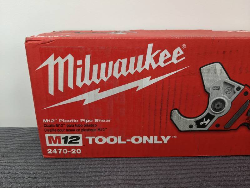 lot 18A image: Brand New Milwaukee M12 12V Lithium-Ion Cordless PVC Pipe Shear O