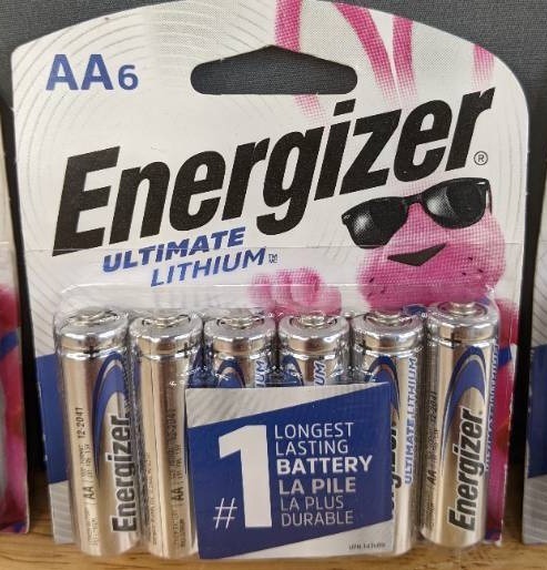 lot 55 image: 3 Brand New Energizer Ultimate Lithium AA Batteries 6-Packs $63 Retail Y