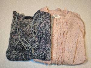 lot 410 image: New Womens Tops Anna Ruff Hewn Purple Pink Brown Size Medium P