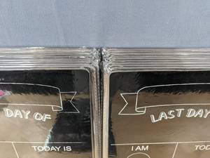 lot 33A image: Resellers Paradise... 23 Brand New First and Last Day Double Sided School Boards 8.5 x 12 Retail Value of $161 Q