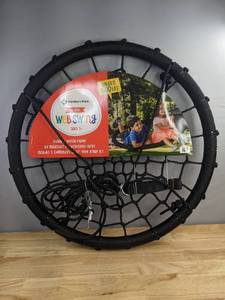 lot 9F image: Brand New Members Mark 40 Webbed Nest Swing, Black L