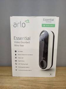 lot 38A image: Brand New ARLO Essential Video Doorbell Wire-Free Y