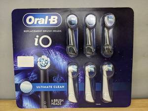 lot 27A image: Brand New Oral-B iO Series Electric Toothbrush Replacement Brush Heads $69 Retail I