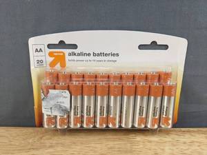 lot 91A image: Brand New AA Batteries - Alkaline Battery - up & up - 20 Count Y