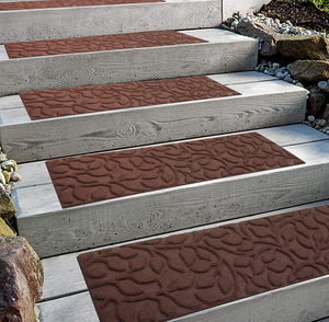 lot 116 image: LOT OF 6 Aucuda Stair Treads Outdoor for Elders and Dogs on Wooden Steps