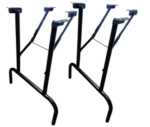lot 117 image: LOT OF 2 Premium Industrial Steel Heavy Duty Folding Table Legs