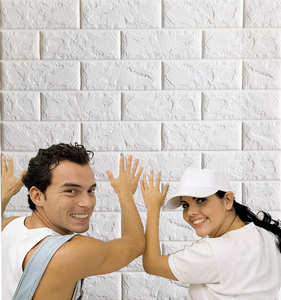 lot 119 image: LOT OF 20 Arthome Brick Wall Panels Covers 116 Sq.Feet,Peel and Stick 3D Wallpaper