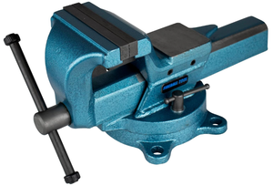 lot 133 image: 5 Forged Steel Bench Vise, 4 Point Swivel, 90,000 PSI Tensile Strength Forged Steel