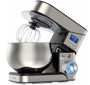 lot 137 image: Stand Mixer, Stainless Steel Mixer 5.3-QT LCD Display Food Mixer