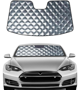 lot 175 image: LOT OF 5 Pigenius Windshield Sunshade, Foldable Car Front Window Sun Shade Customized for 2018-2024 Tesla Model 3