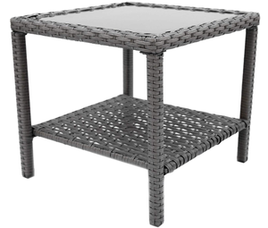 lot 266 image: C-Hopetree Small Outdoor Coffee Side End Table for Outside Patio Storage