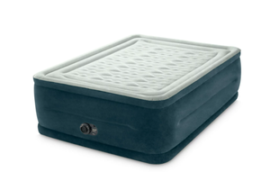 lot 307 image: Full Size Intex 24 Dream Lux Pillow Top Dura-Beam Airbed Mattress with Internal Pump
