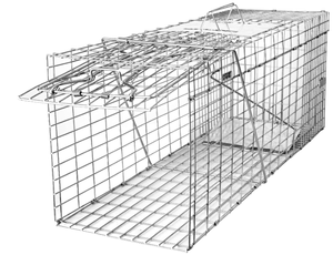 lot 297 image: SZHLUX 32 X 10 X 12 Live Animal Cage Trap
